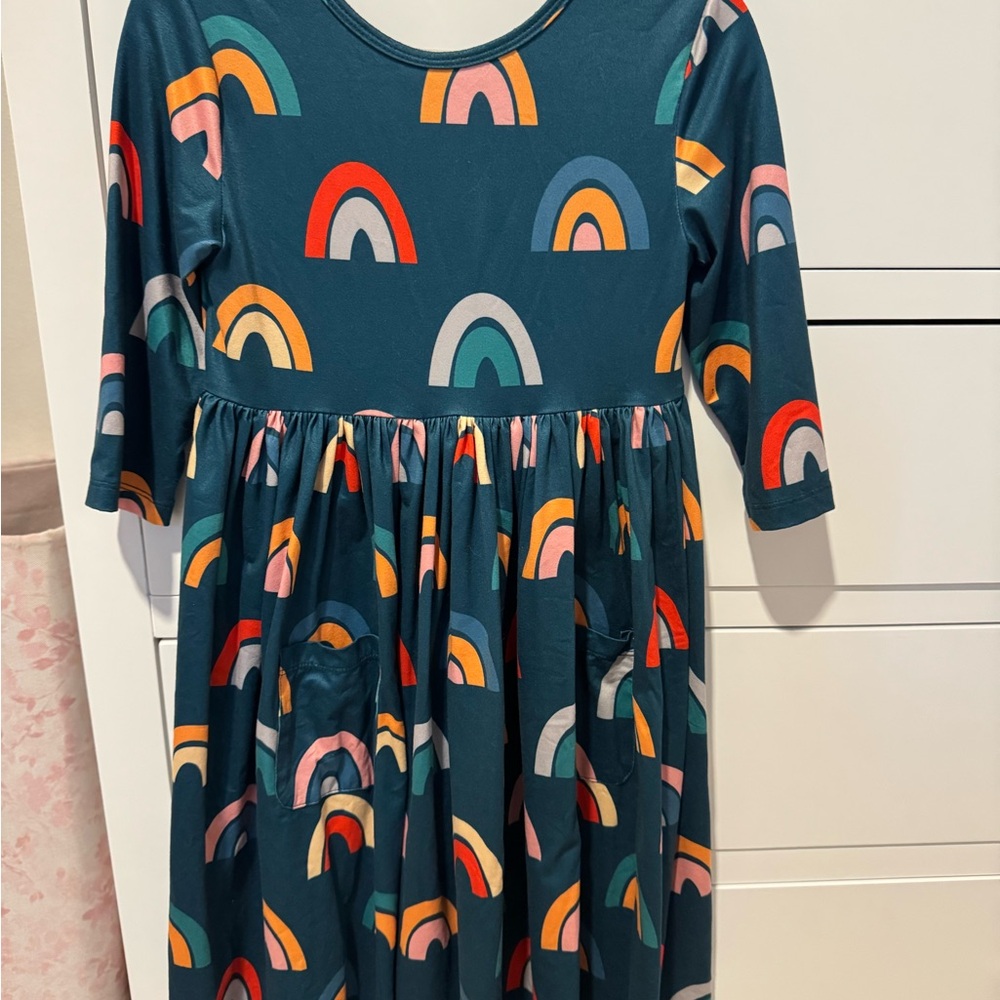 Colorful Rainbow Kids Dress